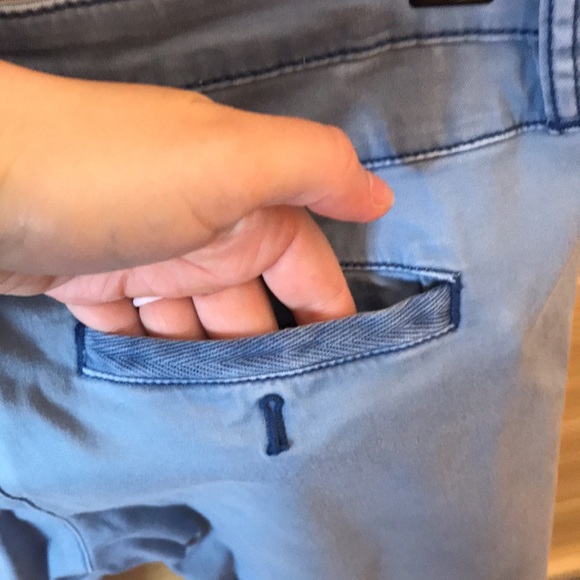 Anthropologie Slim Chino Pants Blue Size 27 - Picture 9 of 11
